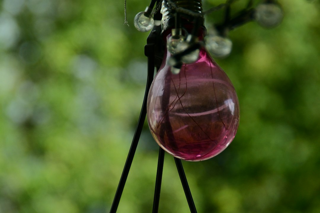 Photo handblown glass outdoor lantern minimalist